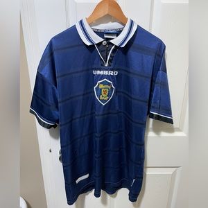 Vintage 1998 Scotland home soccer jersey. XL sized. Worn but loved!